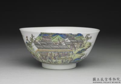 图片[2]-Bowl with “Lantern Lit for the Peacefulness” motif in falangcai painted enamels, Qianlong reign (1736-1795), Qing dynasty-China Archive